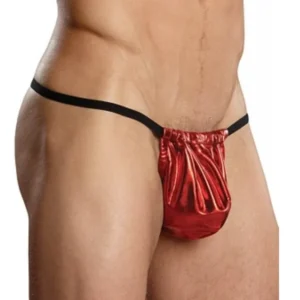Fantazi Kımızı Lame Erkek String-Tanga TG274580 - Tegan