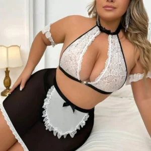Fantazi Seksi Halkalı Dantelli Babydol Gecelik TG279235 - Tegan