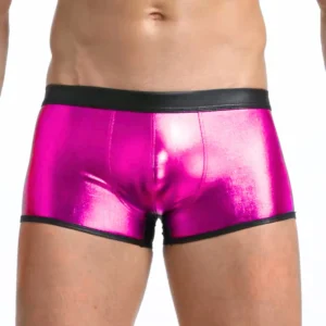 Fantezi Deri Görünümlü Pembe Erkek Boxer - Fantezi Tanga TG274608 - Tegan