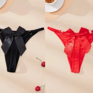 Fantezi Kadın 2'li Fiyonklu Halkalı Tanga TG270044 - Tegan