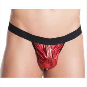 Fantezi Kırmızı Lame Seksi Erkek String - Tanga TG274590 - Tegan