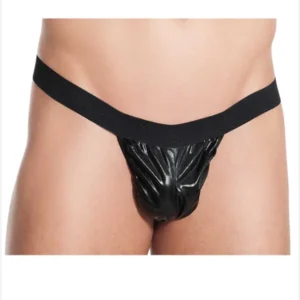Fantezi Siyah Lame Seksi Erkek String - Tanga TG274589 - Tegan