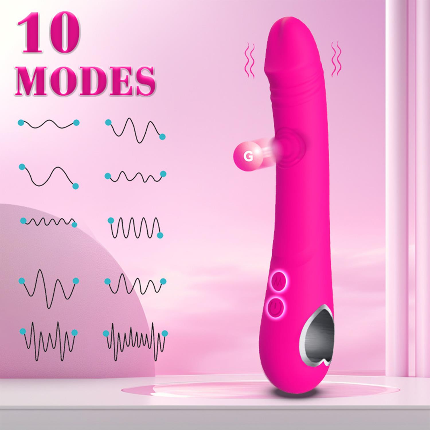 G Noktası Vibratörü 10 Fonksiyonlu Şarjlı – Sessiz ve Güçlü Masaj Cihazı - Görsel 5