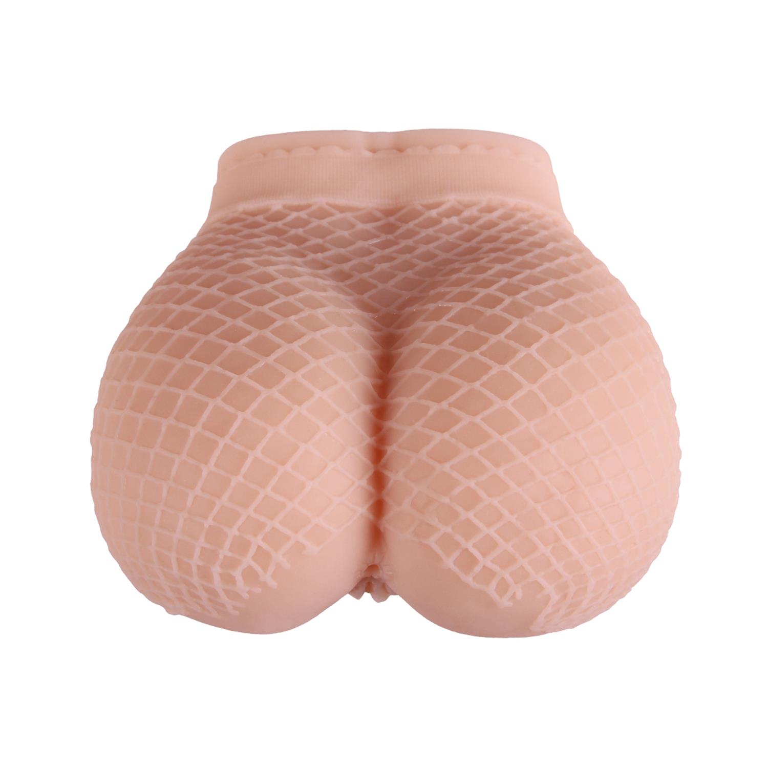 Gerçekçi File Desenli Kalça Mastürbatör – Çift Kanallı, 950 Gram, 16×15.5×9.5 cm - Görsel 3