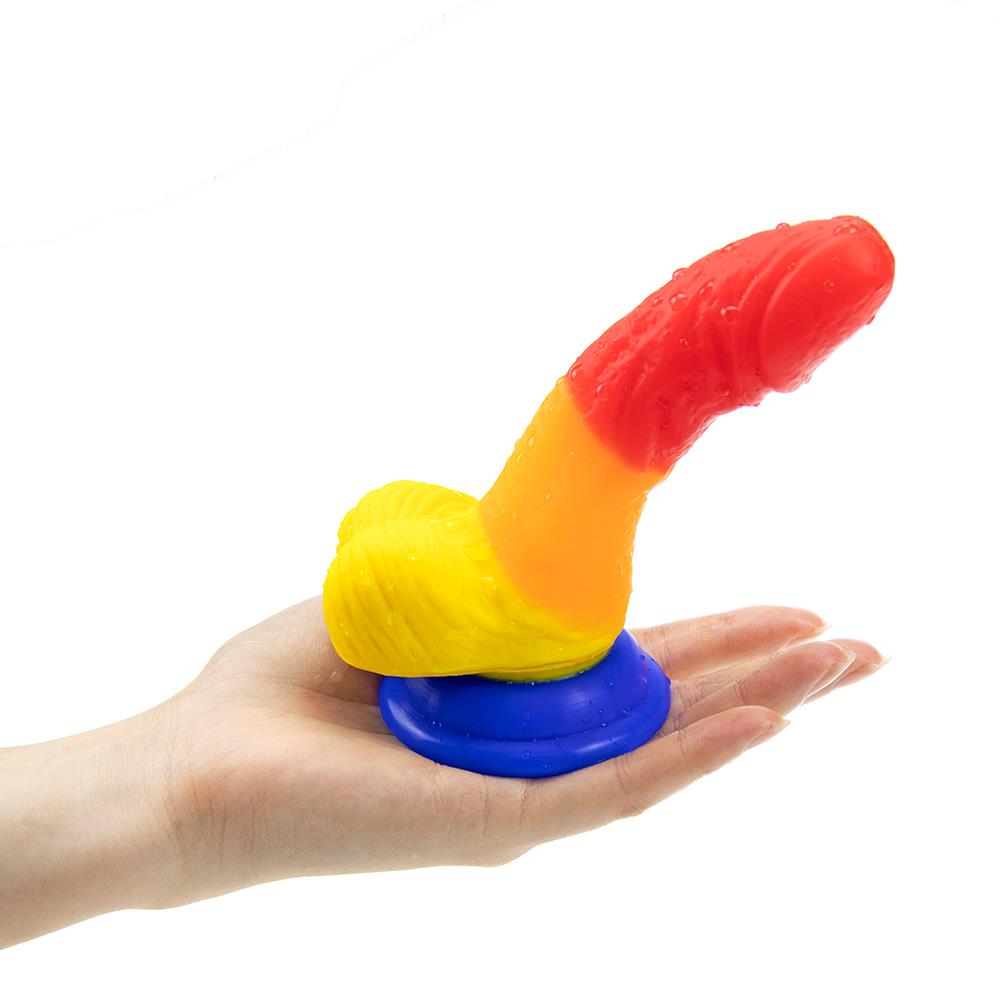 Gökkuşağı Realistik Dildo 12cm