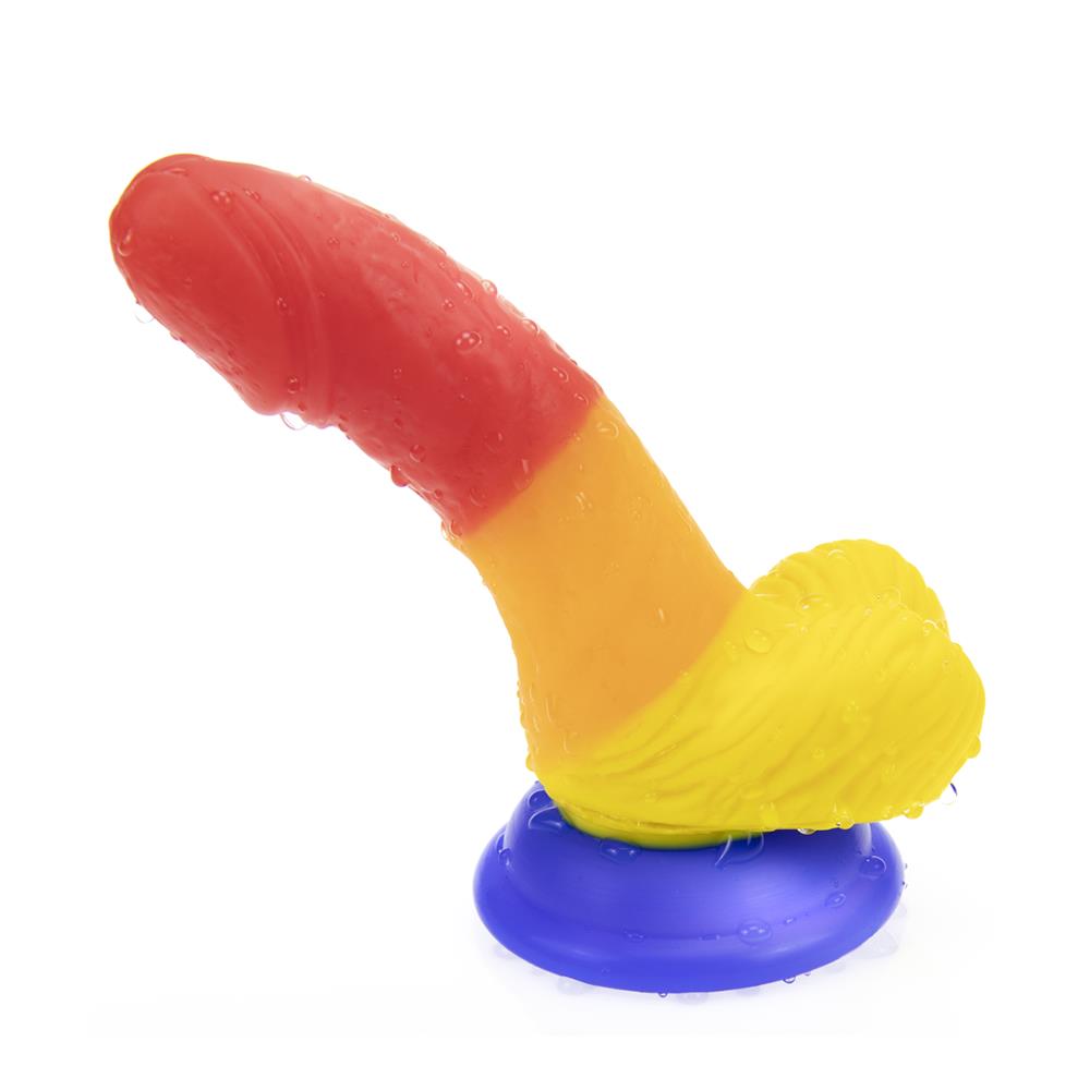 Gökkuşağı Realistik Dildo 12cm - Görsel 2