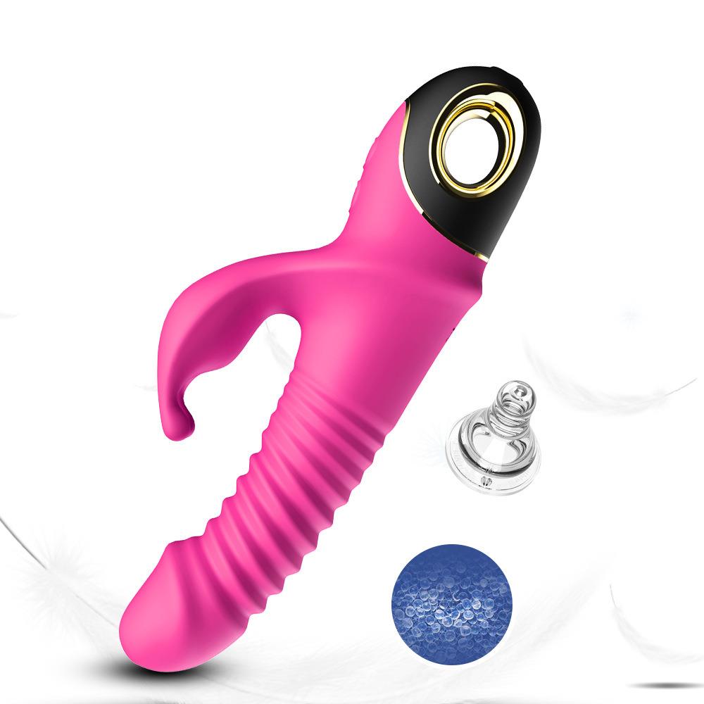 Hareketli Rabbit Vibratör Rose Pembe - Görsel 4