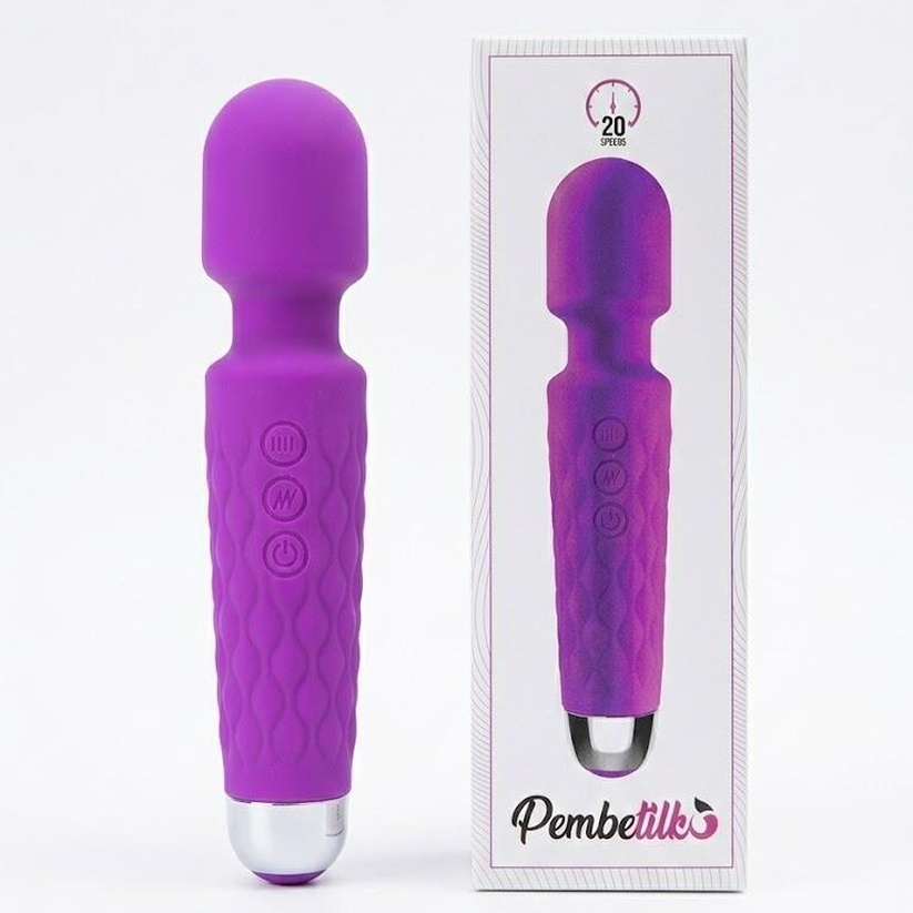 Bükülebilir Başlıklı Wand Vibratör Mor - Görsel 2