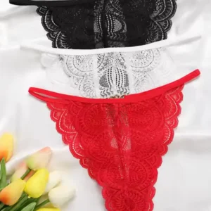 Kadın 3'lü Dantel String - Tanga TG270041 - Tegan