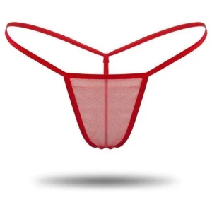 Kırmızı Transparan Tül String Tanga TM1115 - Tegan