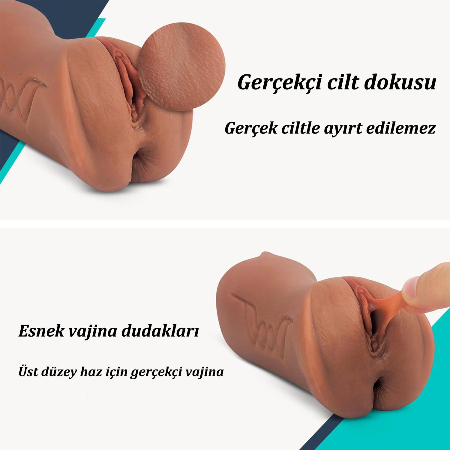 Lisa Gerçekçi Mastürbatör – Ağız, Vajina ve Anal Deneyim - Görsel 4