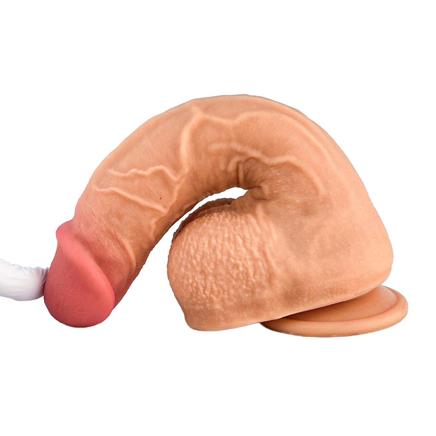 Pembe Tilki H097 Vantuzlu Realistik Dildo 24 cm - Görsel 4