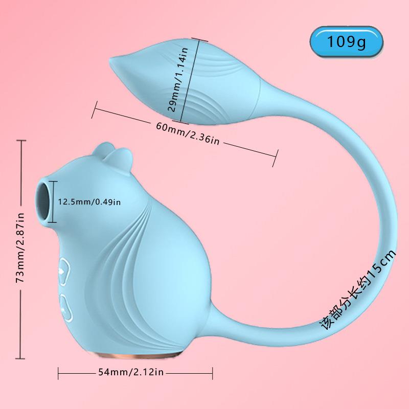Pembe Tilki Klitoral Uyarıcılı Sincap Vibratör Sarı - Görsel 3
