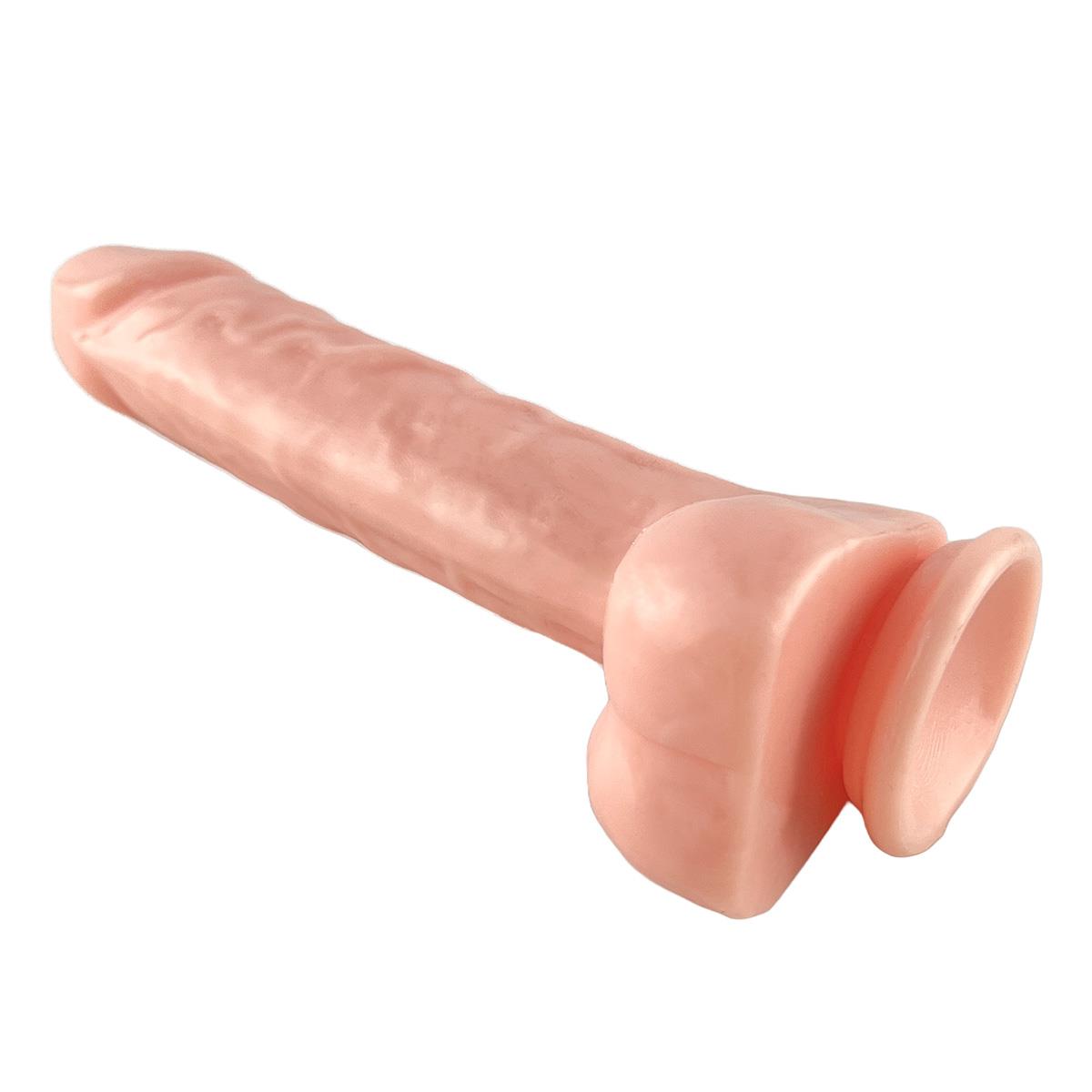 Pembe Tilki Vakum Tabanlı Ten Rengi Realistik Dildo 21cm - Görsel 5