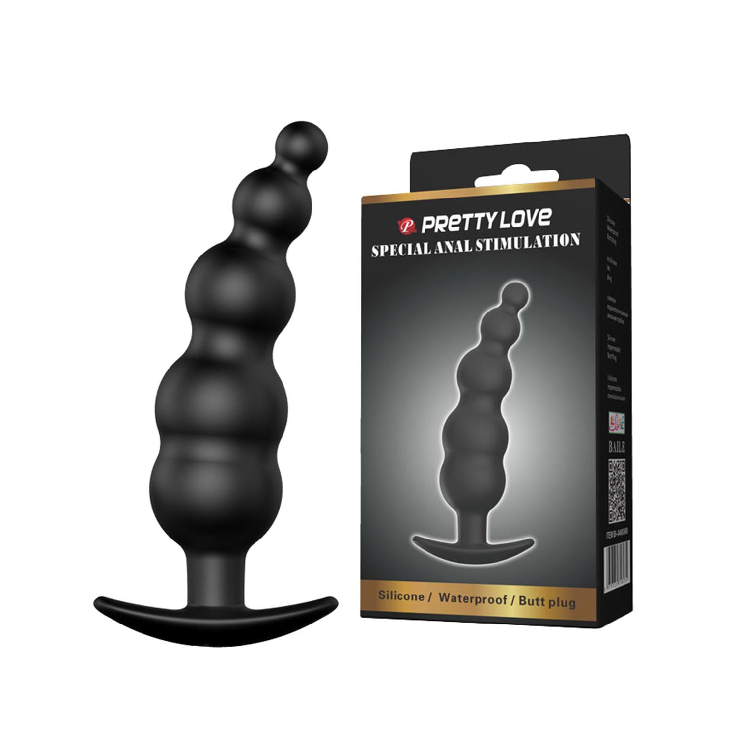 Pretty Love Boncuklu Kademeli Jelly Anal Plug - Görsel 2