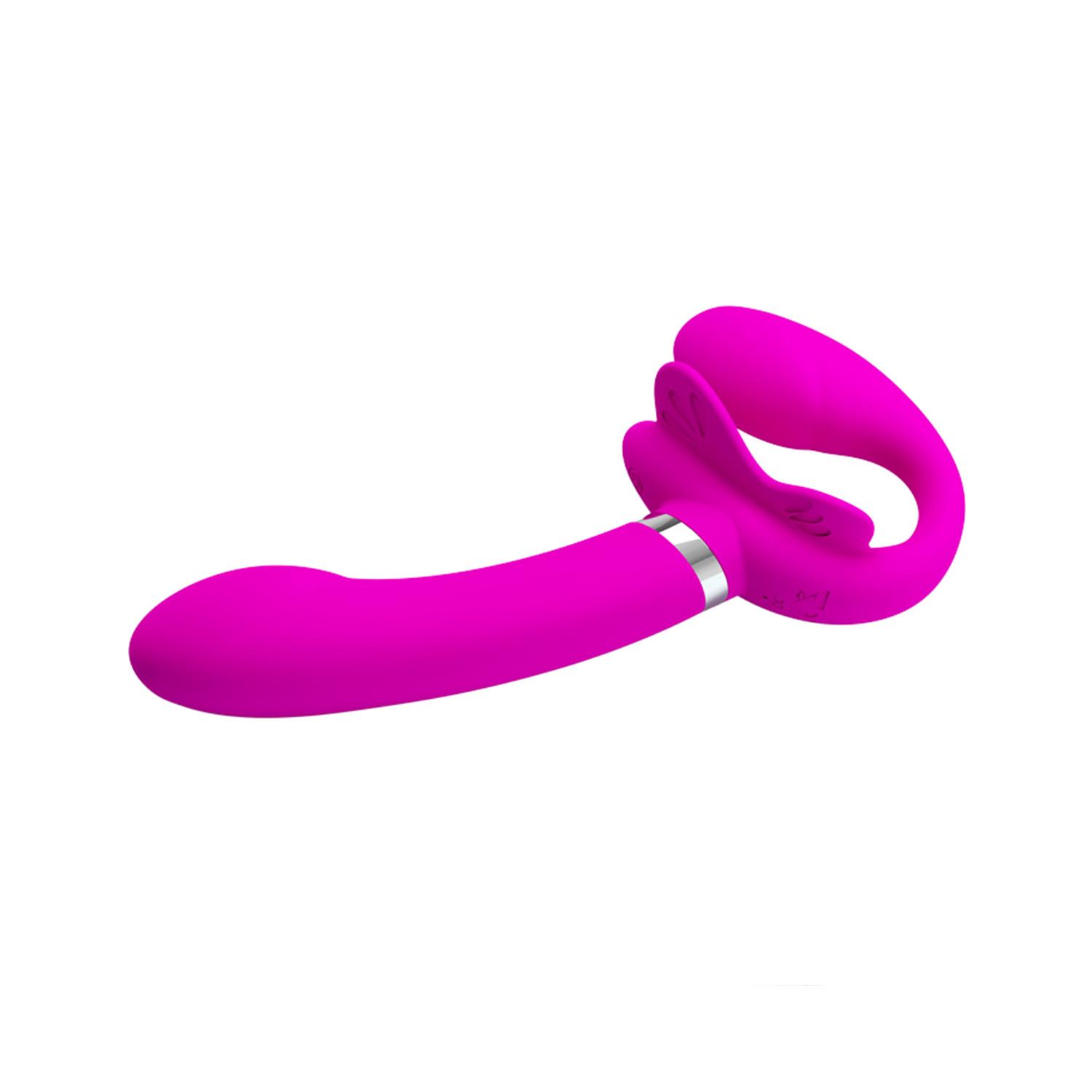 Pretty Love Valerie 12 Modlu Çift Motor Titreşimli Straplez Strap-On - Görsel 4