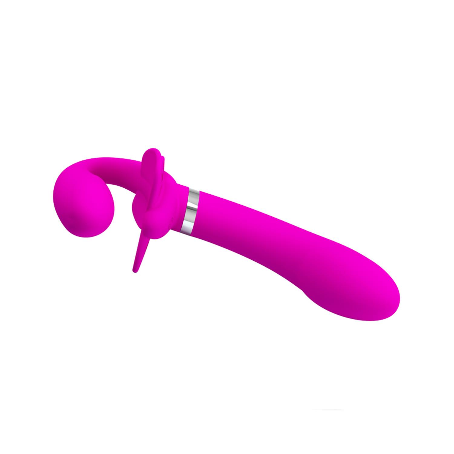 Pretty Love Valerie 12 Modlu Çift Motor Titreşimli Straplez Strap-On - Görsel 5