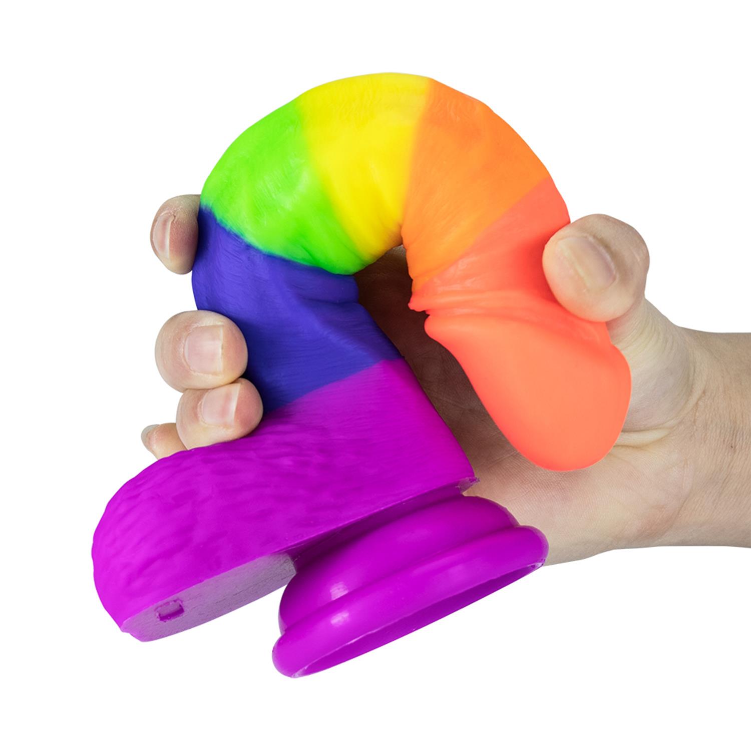 Rainbow Dildo 19 cm - Görsel 3