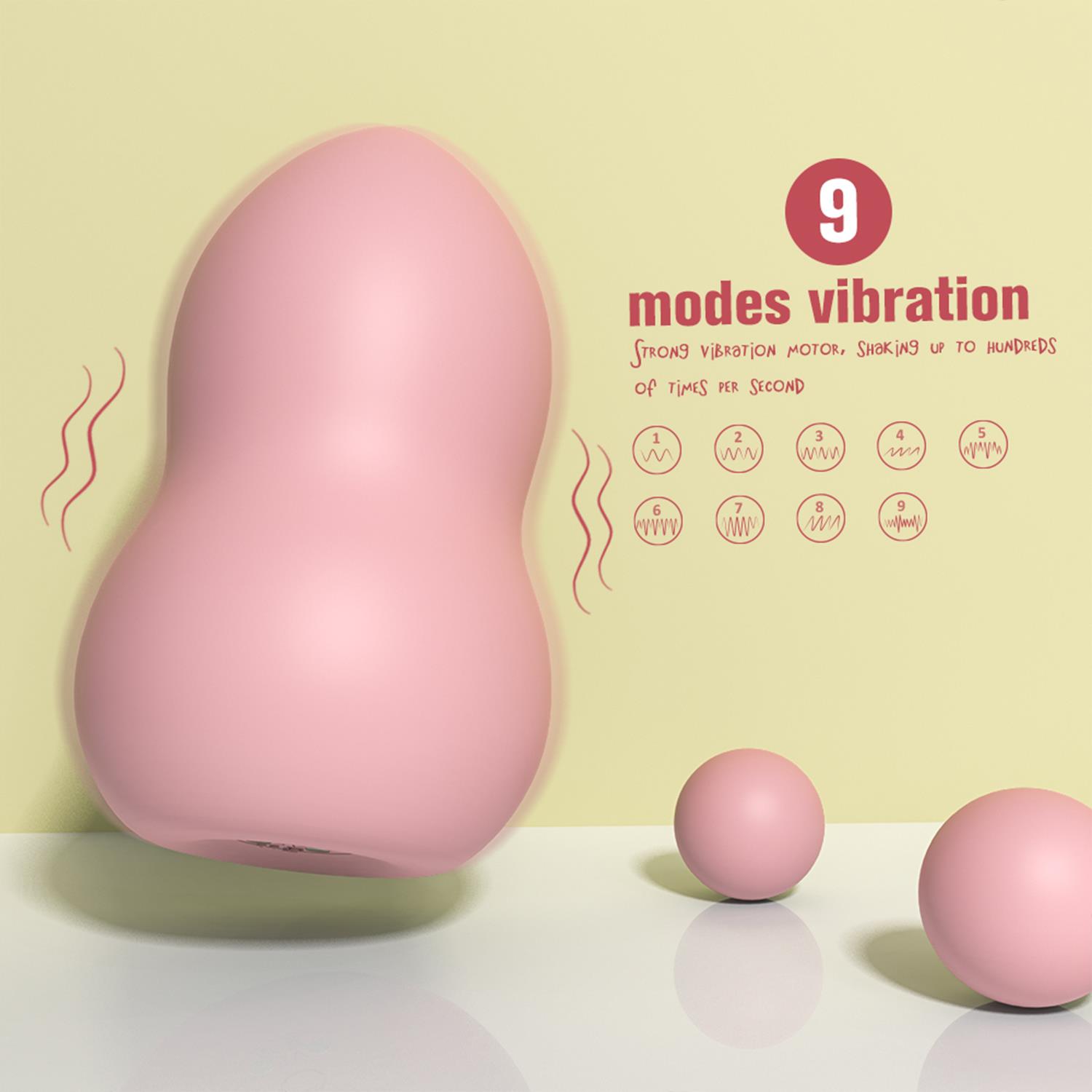 S-Hande Peach 9 Modlu Şarjlı Mini Vibratör - Görsel 4