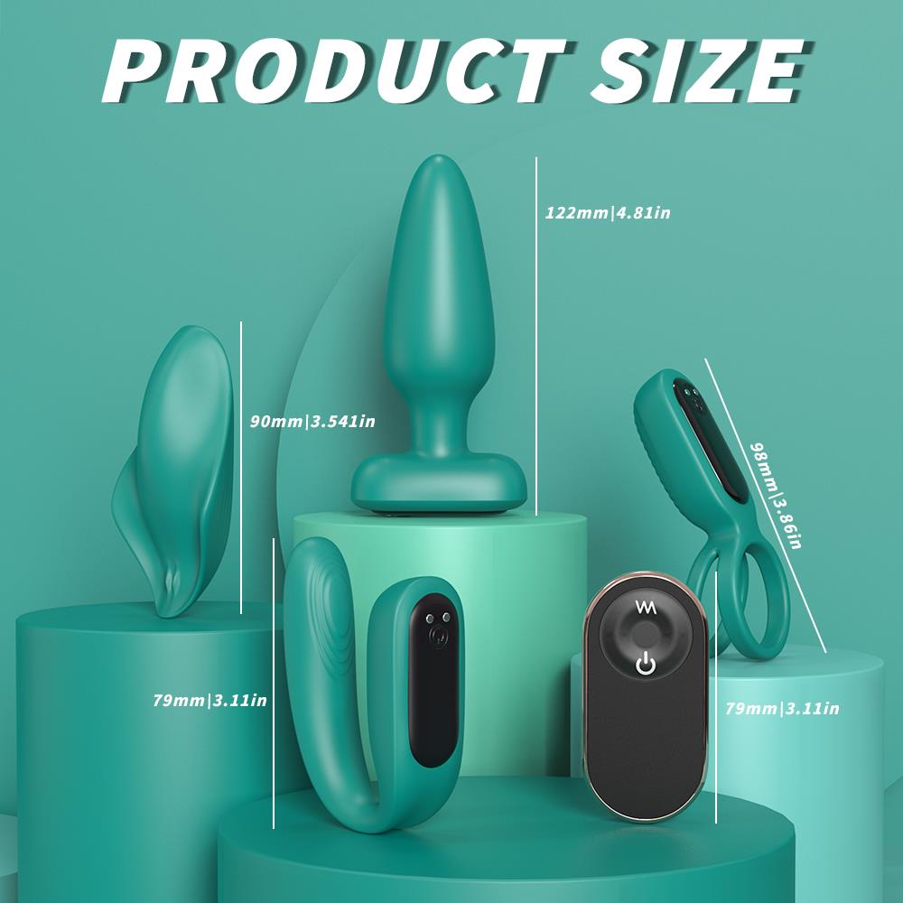 S-Hande The Love Kit Yeşil Vibratör Set - Görsel 3