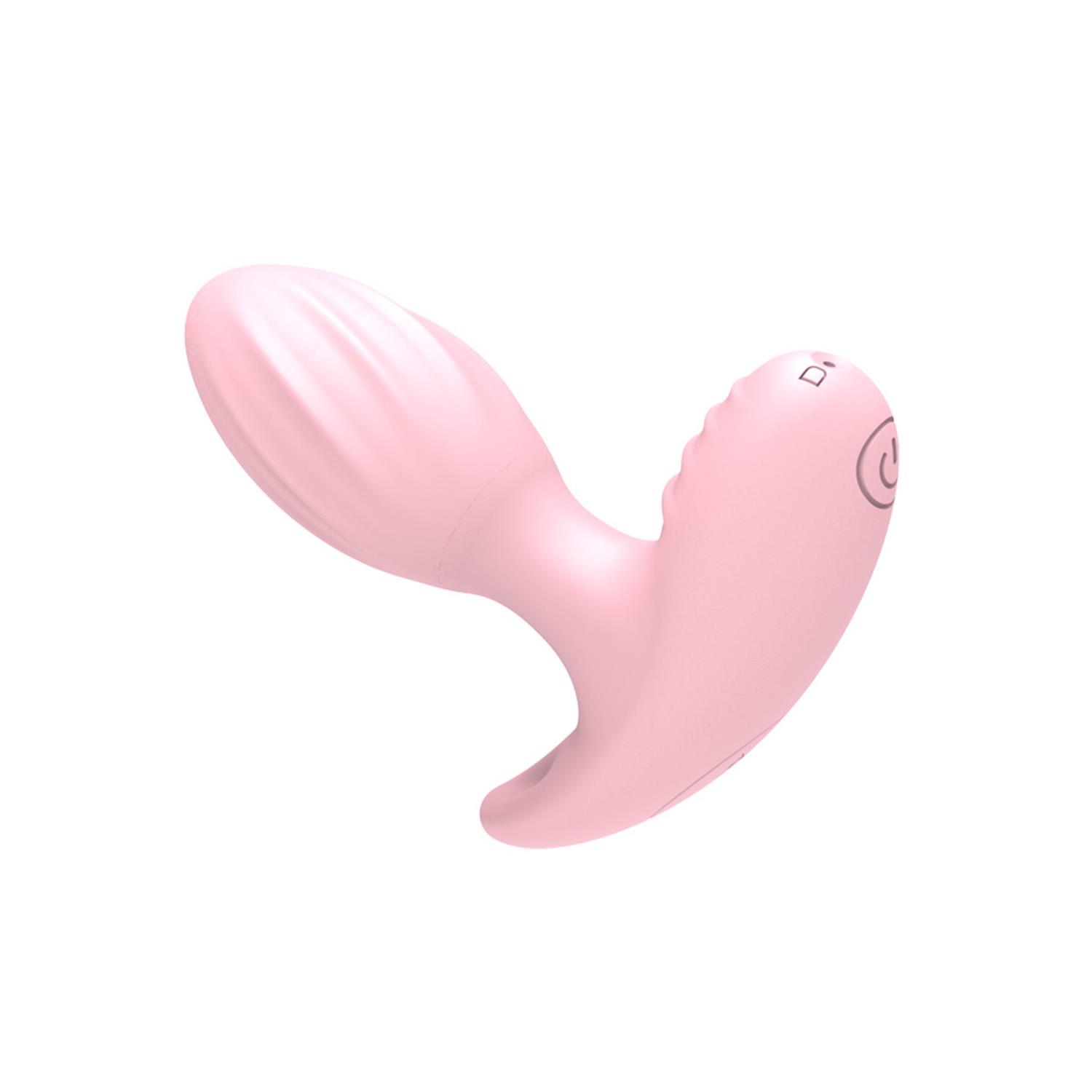 Uzaktan Kumandalı Şarjlı Titreşimli Anal Plug Pembe (8,48 cm) - Görsel 3