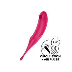 Satisfyer Twirling Pro Klitoral Vibratör Kırmızı