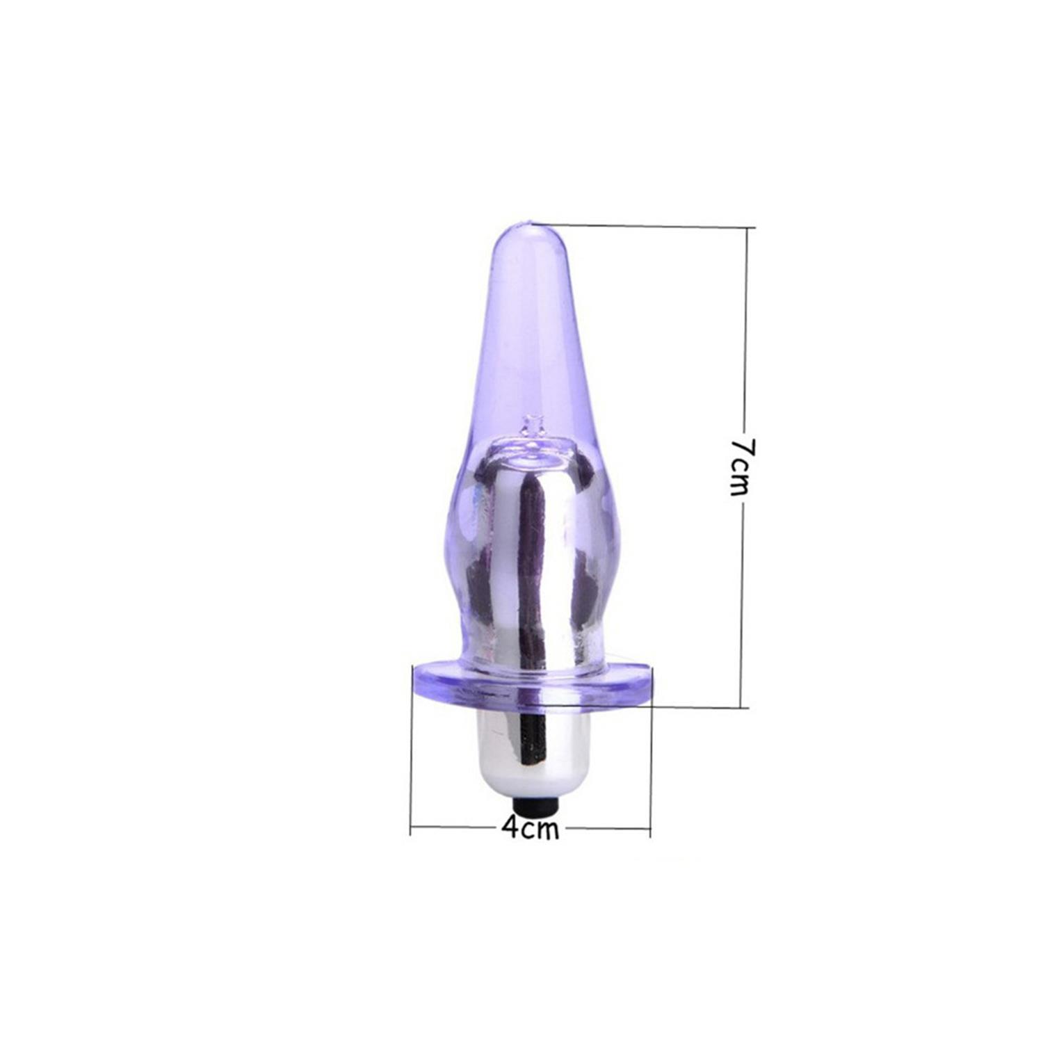 Şeffaf Silikon Anal Vibratör Rose - Görsel 2