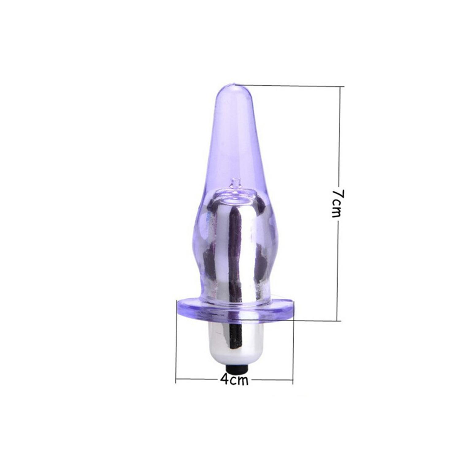 Şeffaf Silikon Anal Vibratör Siyah - Görsel 2