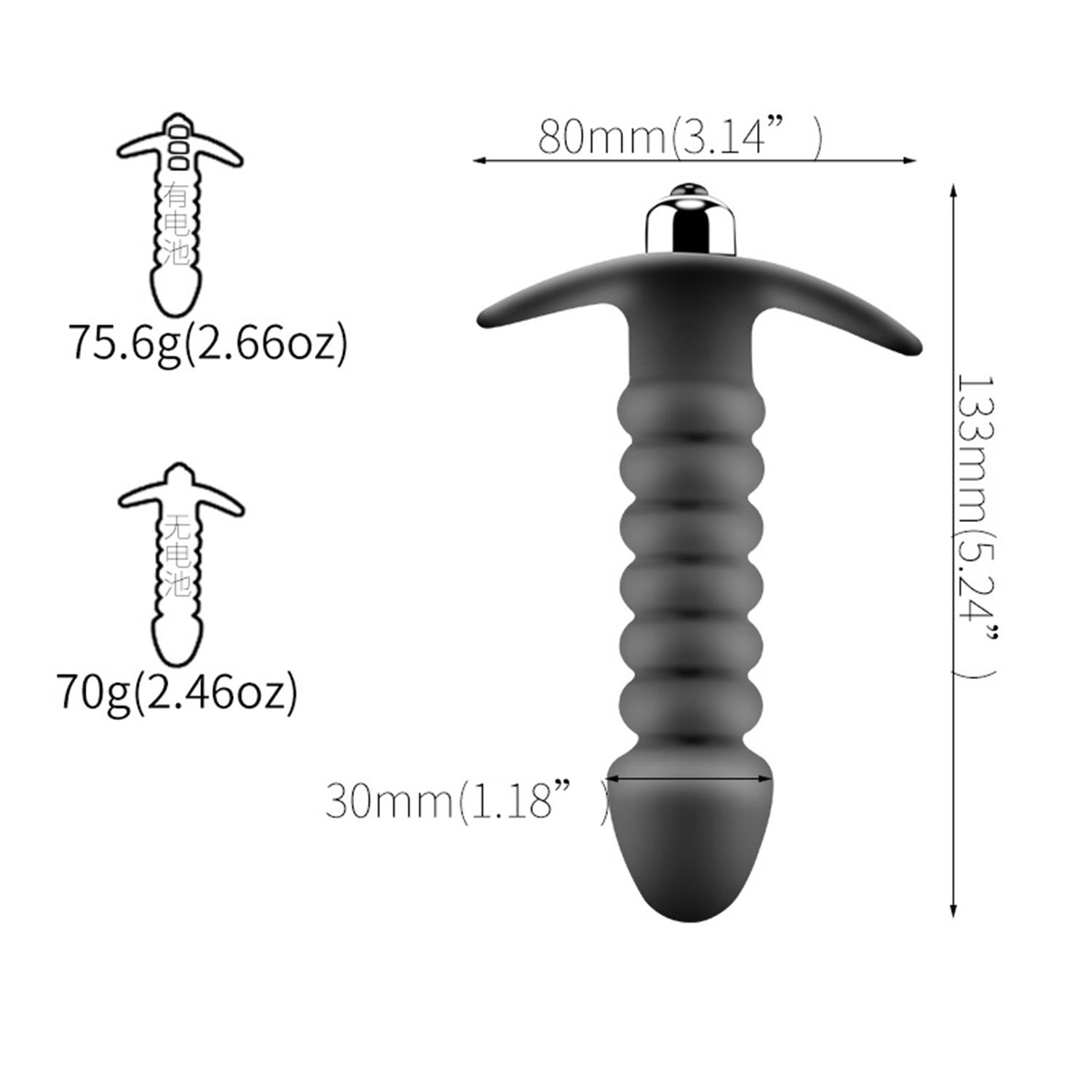 Siyah Anal Vibratör 10 Kademeli - Görsel 4