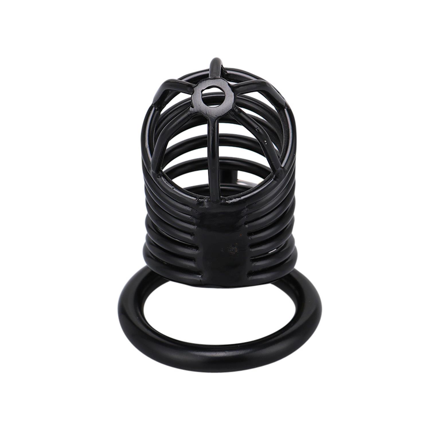 Siyah Metal Penis Kilidi 45mm – Ayarlanabilir Çelik Kafes + Asma Kilit - Görsel 3