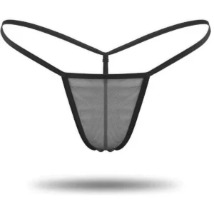 Siyah Transparan Tül String Tanga TM1114 - Tegan