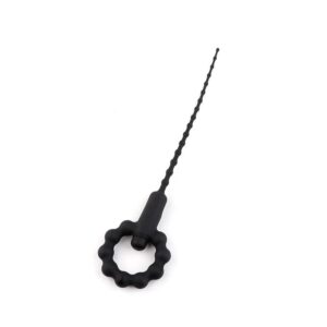 Titreşimli Boğumlu Penis Plug Siyah