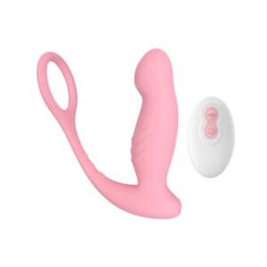 Uzaktan Kumandalı Çift Motorlu Masaj Cihazı Pembe – 10+10 Mod, USB Şarjlı, Su Geçirmez