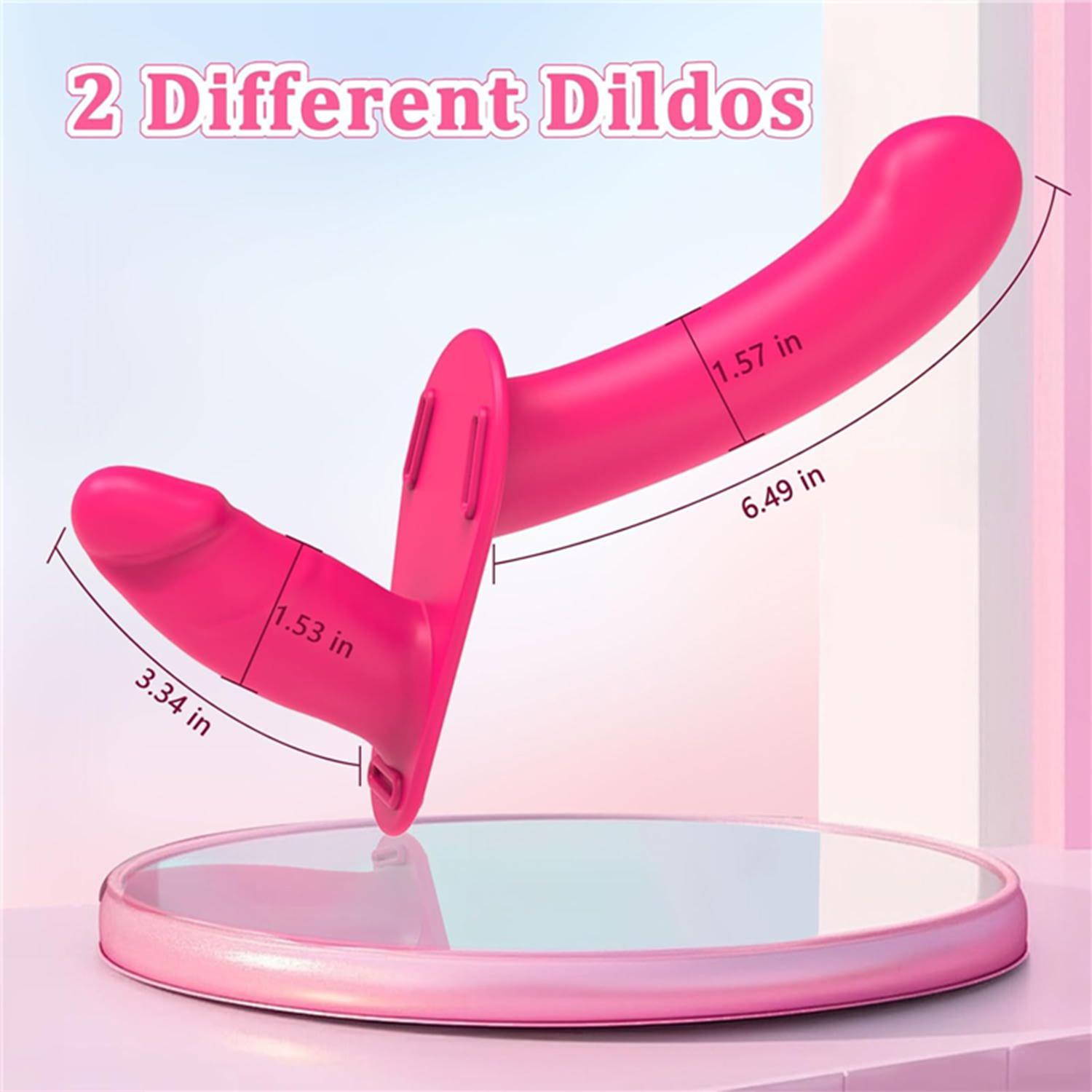 Uzaktan Kumandalı Çift Taraflı Titreşimli Strap-On Rose – 10 Mod, Su Geçirmez, Ayarlanabilir Kayışlı - Görsel 2